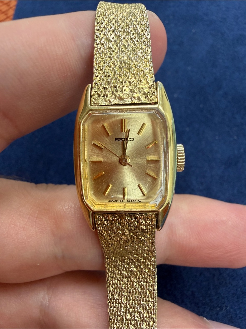 Seiko Gold Tone Women's Mesh Bracelet Watch